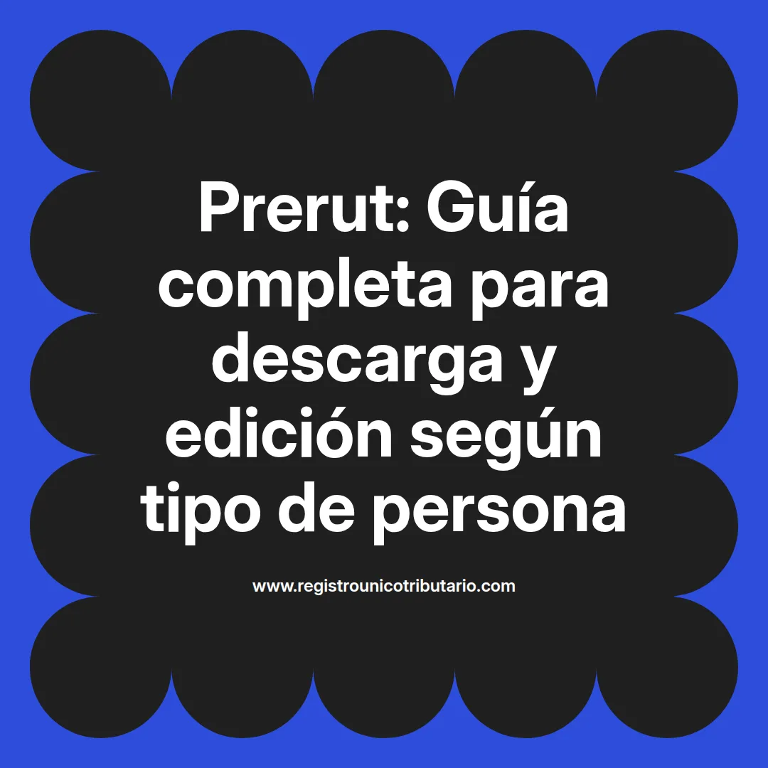 Imagen destacada sobre prerut y su funcionalidad como documento para personas jurídicas y naturales
