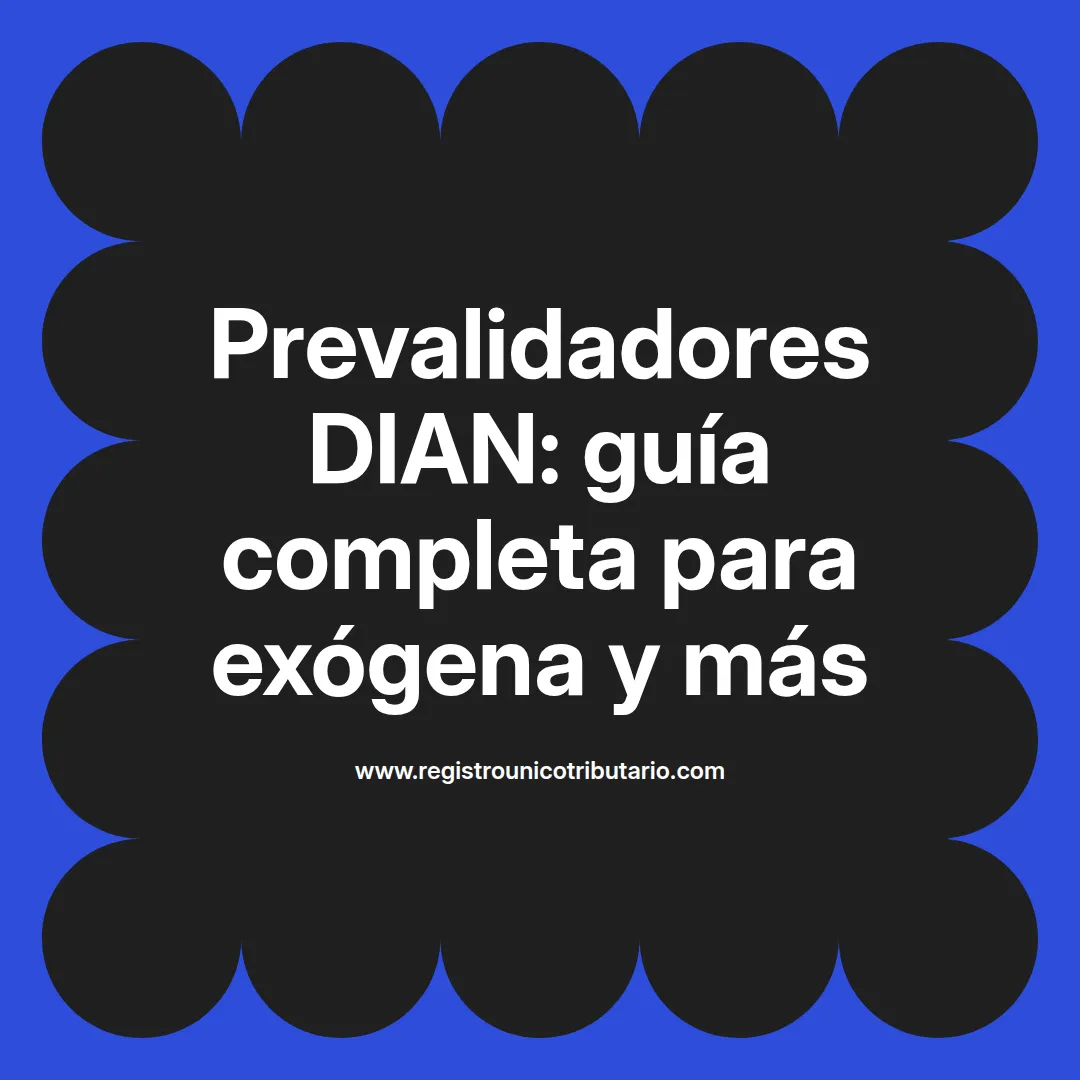 Imagen destacada sobre prevalidadores dian y su uso para exógena 2024 en trámites fiscales