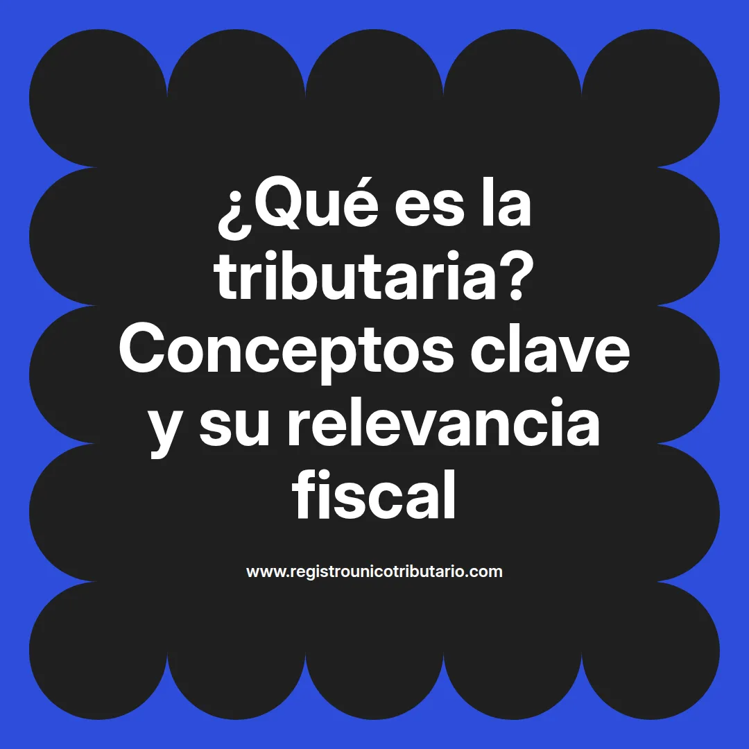 Imagen sobre concepto tributaria que es y su significado en la economía y relación con el SAT