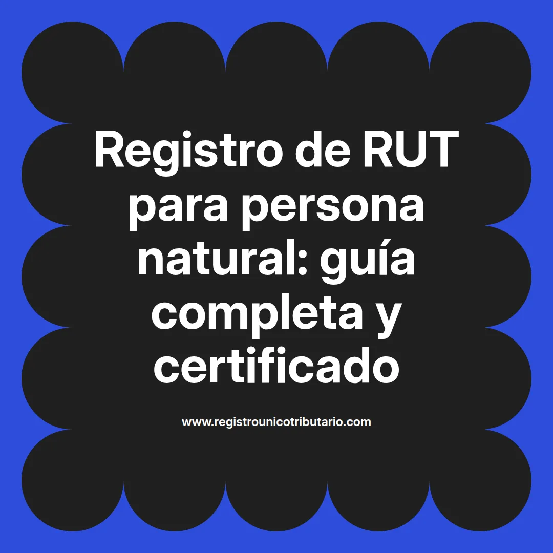 Imagen destacada sobre registro de rut persona natural y ejemplo de rut de persona natural