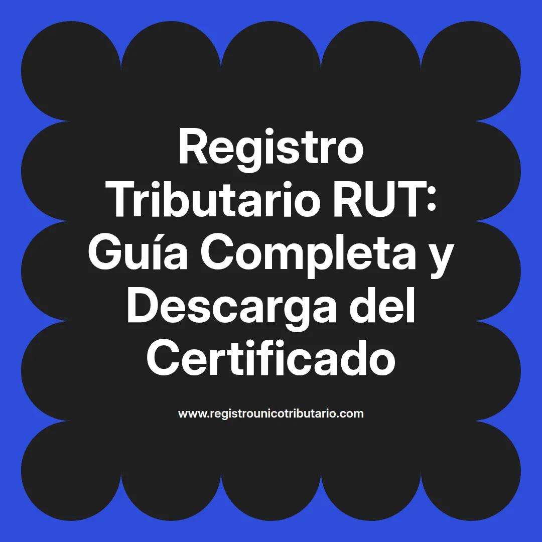 Imagen destacada sobre registro tributario rut y descarga del certificado correspondiente