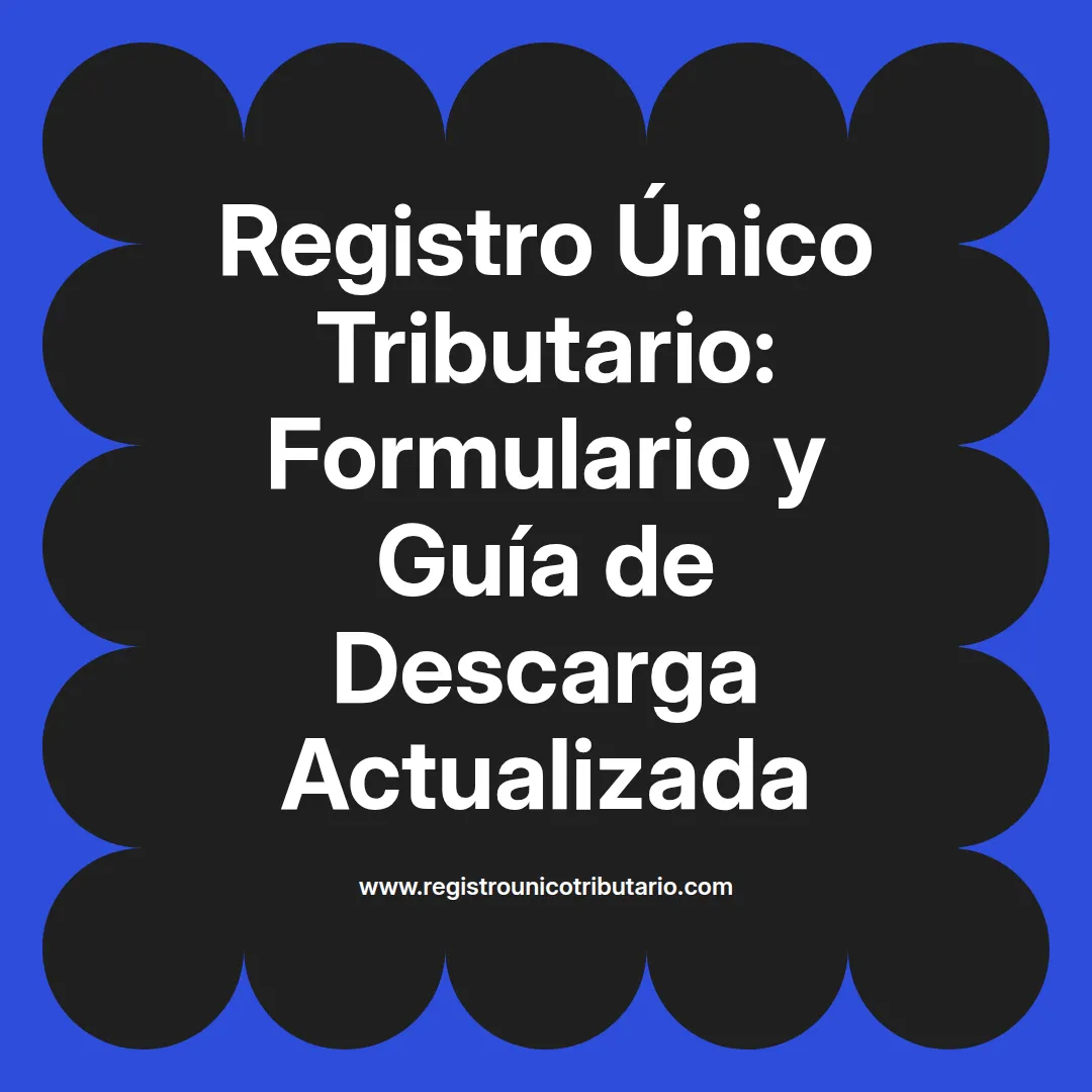 Imagen destacada sobre www registro unico tributario y formulario registro unico tributario actualizado