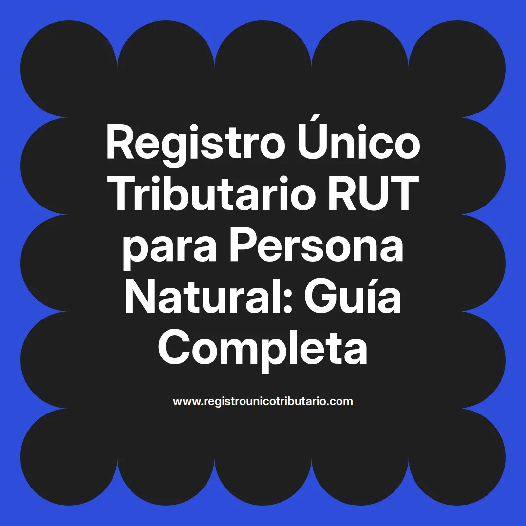 Imagen destacada sobre registro único tributario RUT persona natural y obtención de certificado RUT actualizado