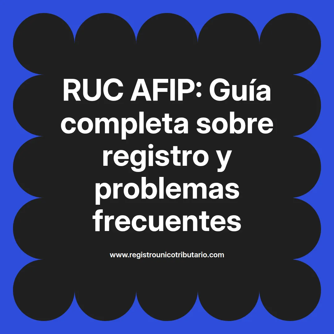 Imagen destacada sobre ruc afip y su importancia en auditorías y registros en Colombia