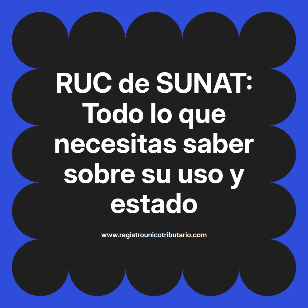 Imagen destacada sobre el ruc de sunat y su importancia en aduanas y trámites fiscales