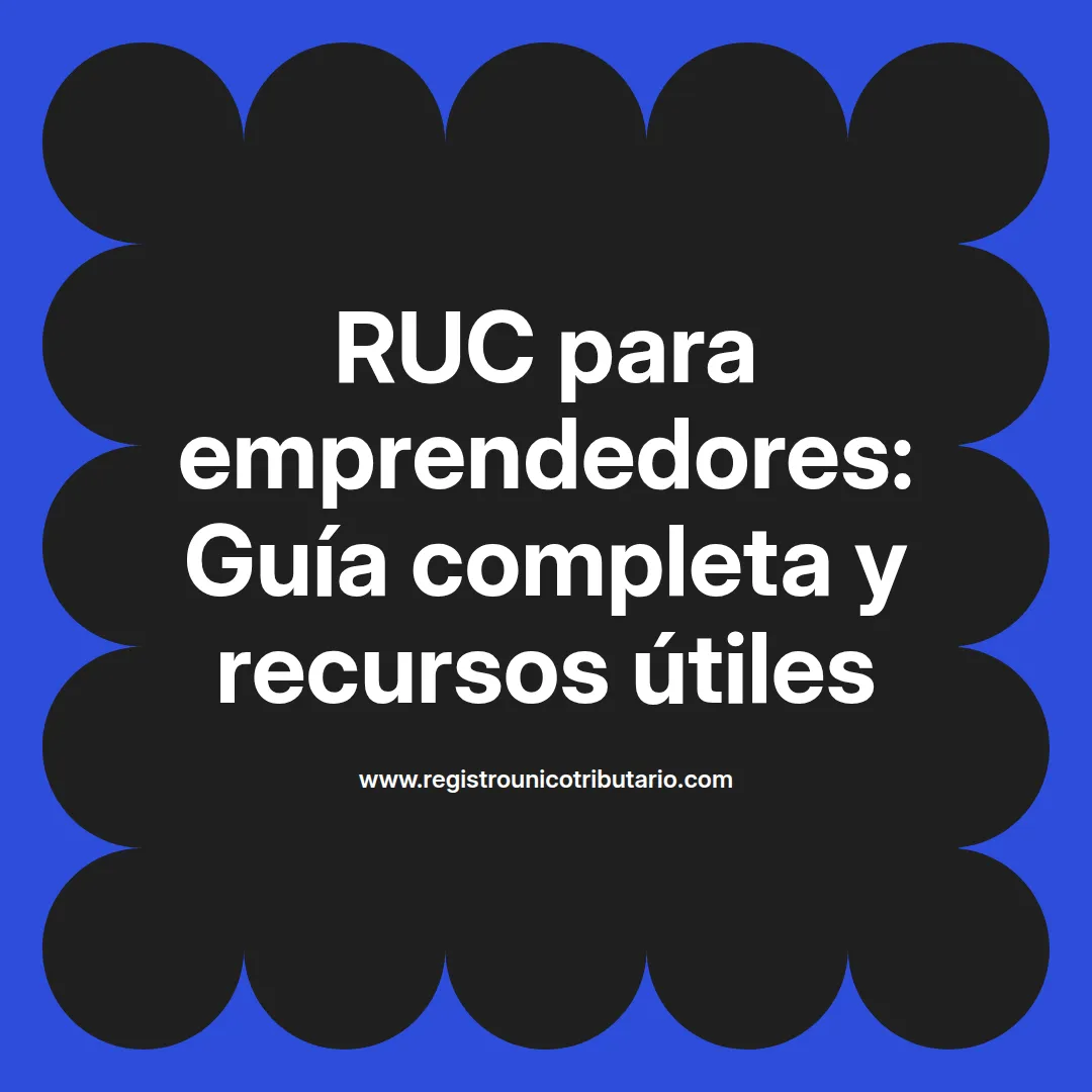 Imagen destacada sobre ruc emprendedor y su importancia para negocios en Colombia y apoyo a emprendedores