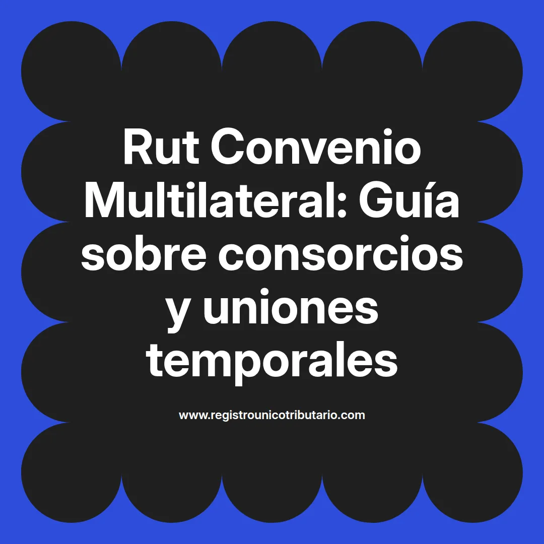 Imagen destacada sobre rut convenio multilateral y gestión de consorcios y uniones temporales