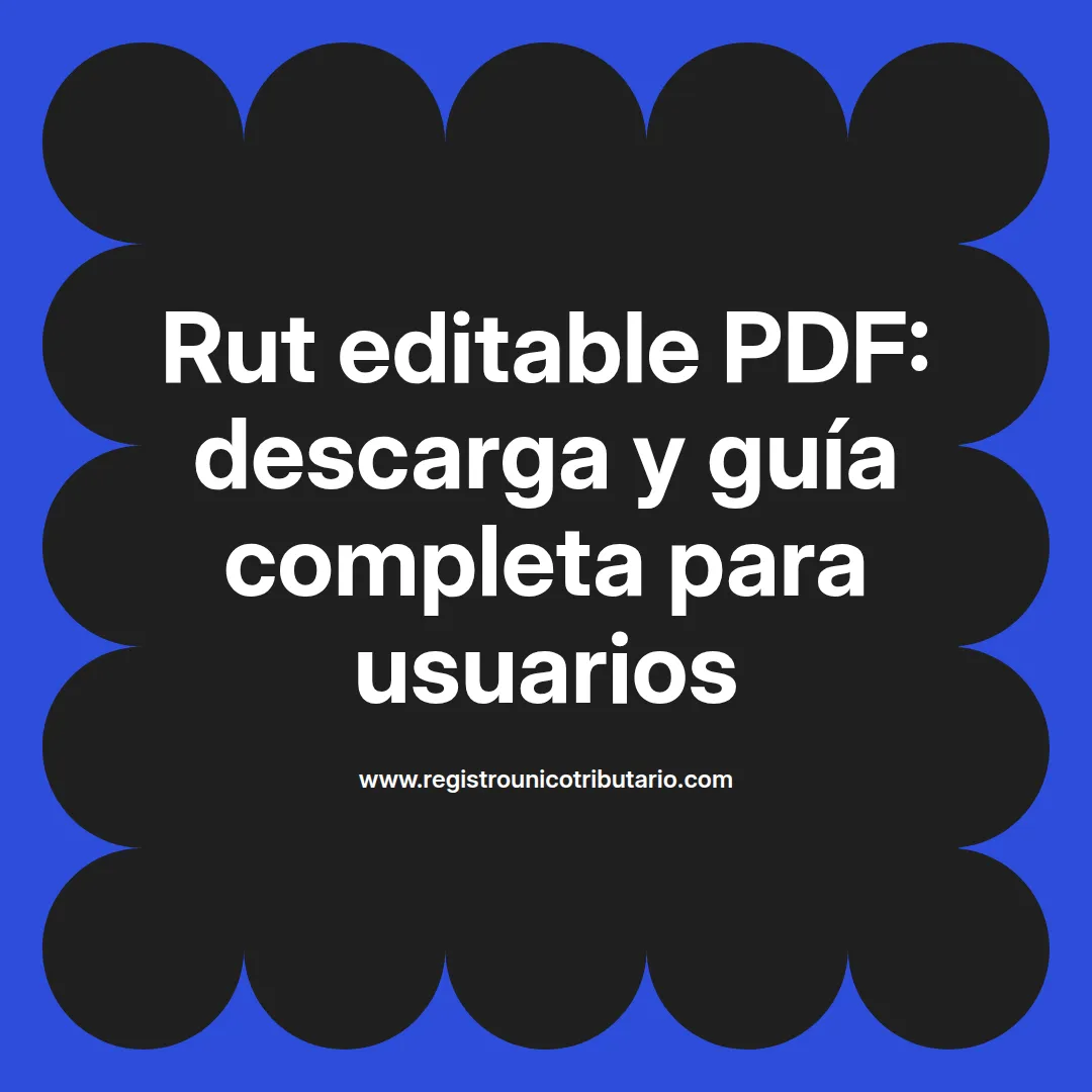 Imagen destacada sobre rut editable pdf y su descarga desde la página de la DIAN