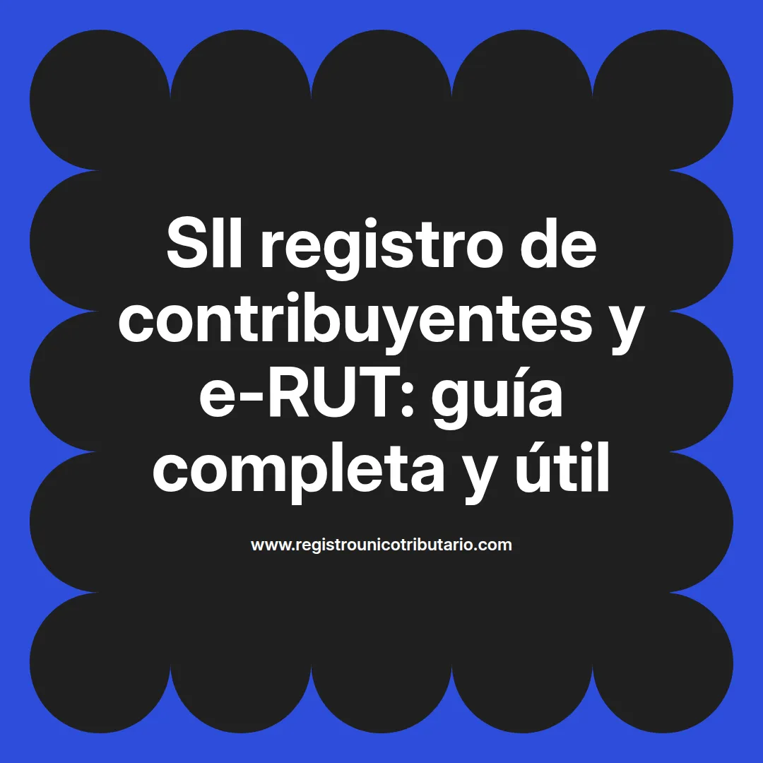 Imagen sobre sii registro de contribuyentes e rut y consulta de registro único tributario en Colombia