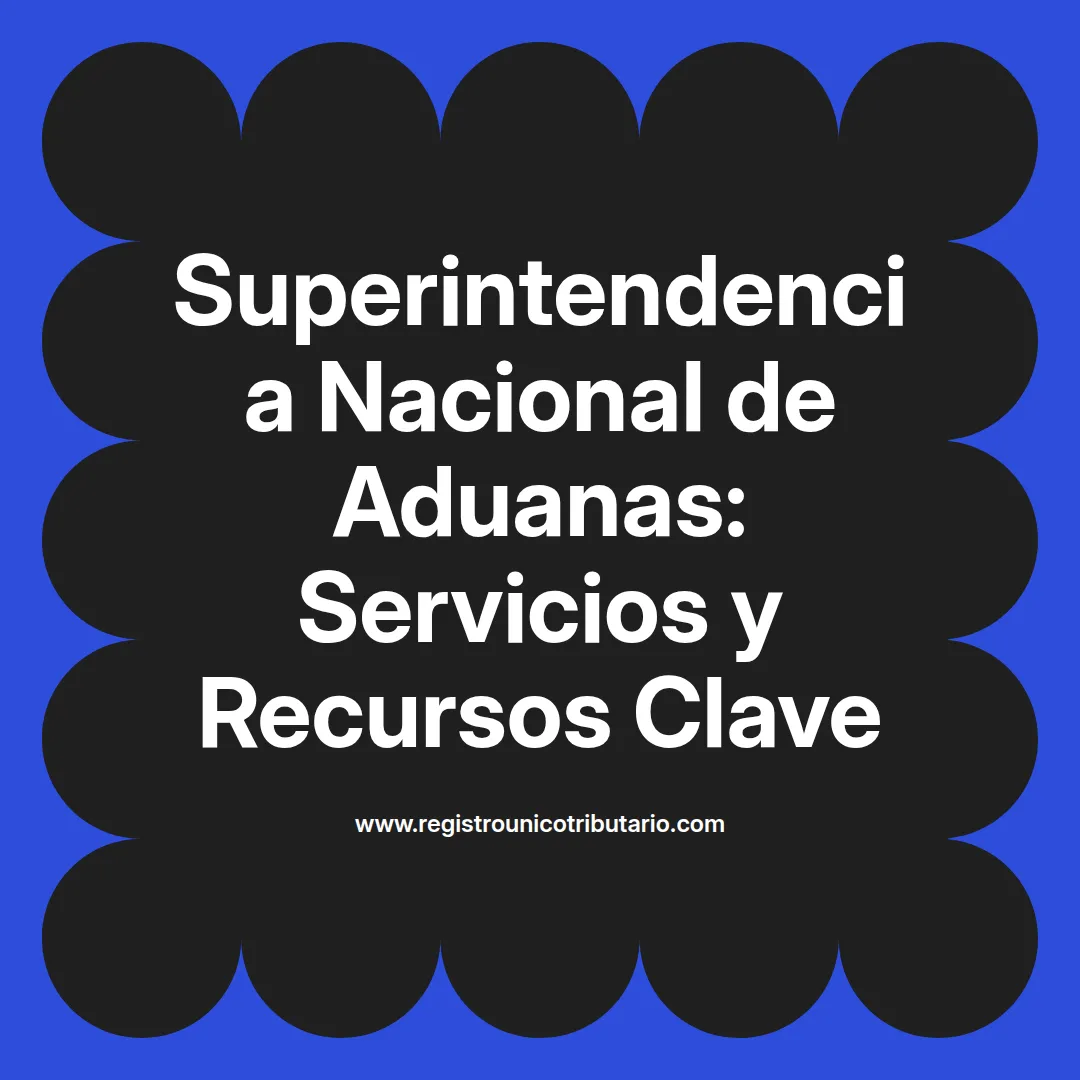 Imagen destacada sobre superintendencia nacional de aduanas y administración tributaria en Perú