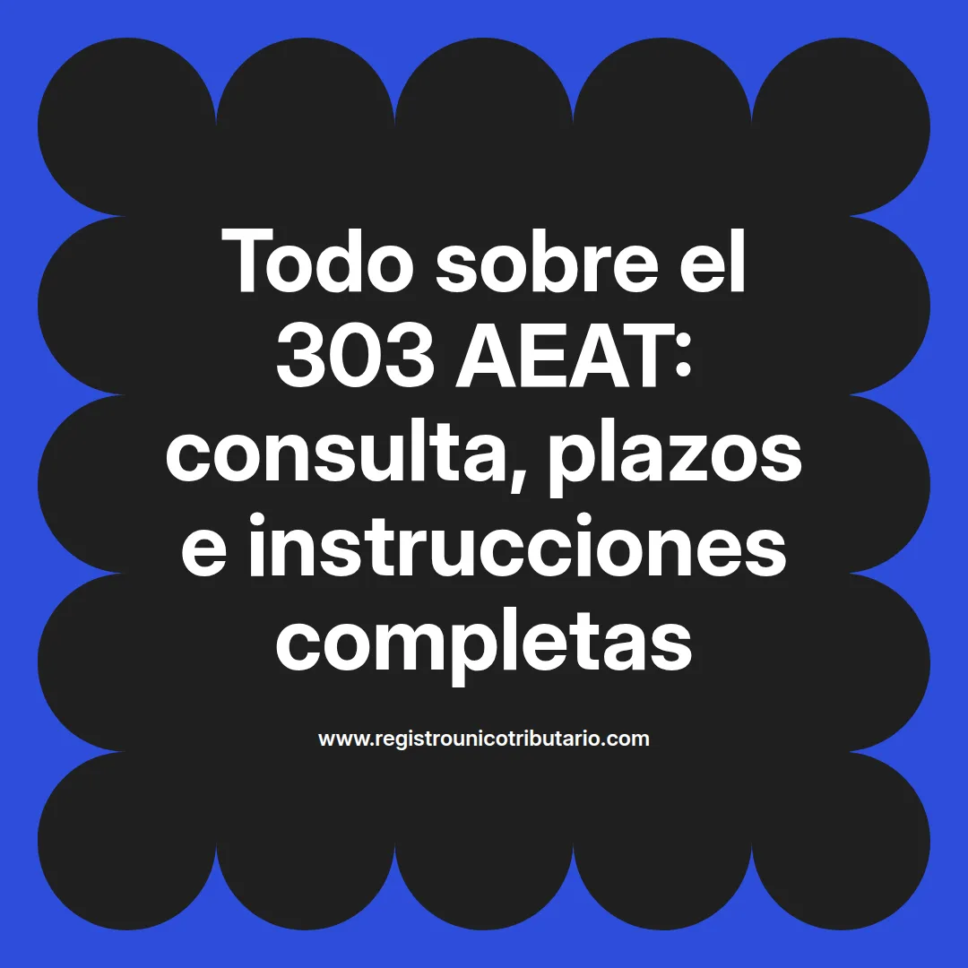 Imagen destacada sobre modelo 303 aeat y sus instrucciones de consulta y rectificación