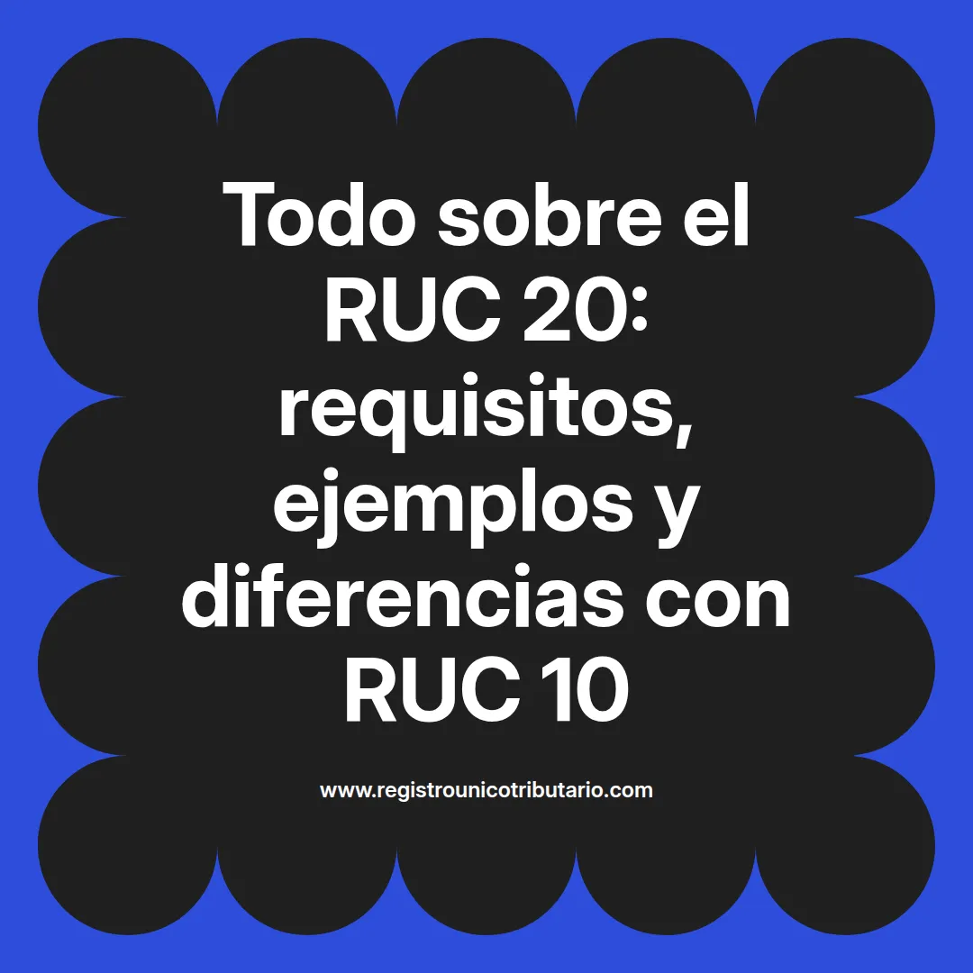 Imagen destacada sobre ruc20 y sus requisitos para empresas en Perú