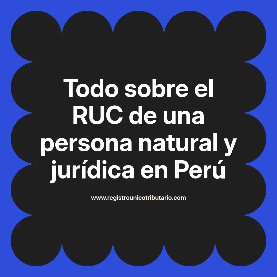 Imagen resaltante sobre el ruc de una persona natural y ejemplos de consulta en Perú