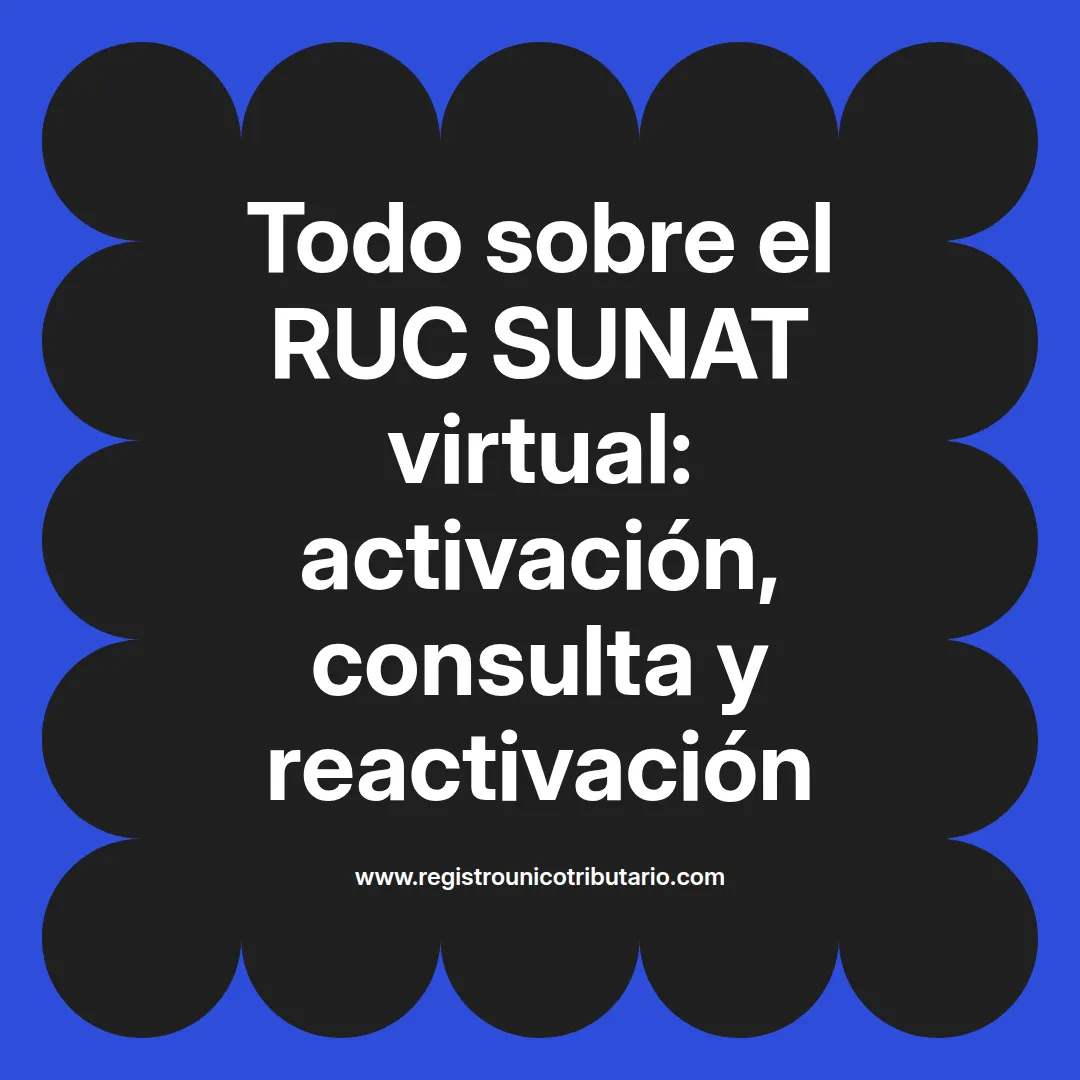 Imagen destacada sobre cómo crear ruc sunat virtual y activar servicios relacionados