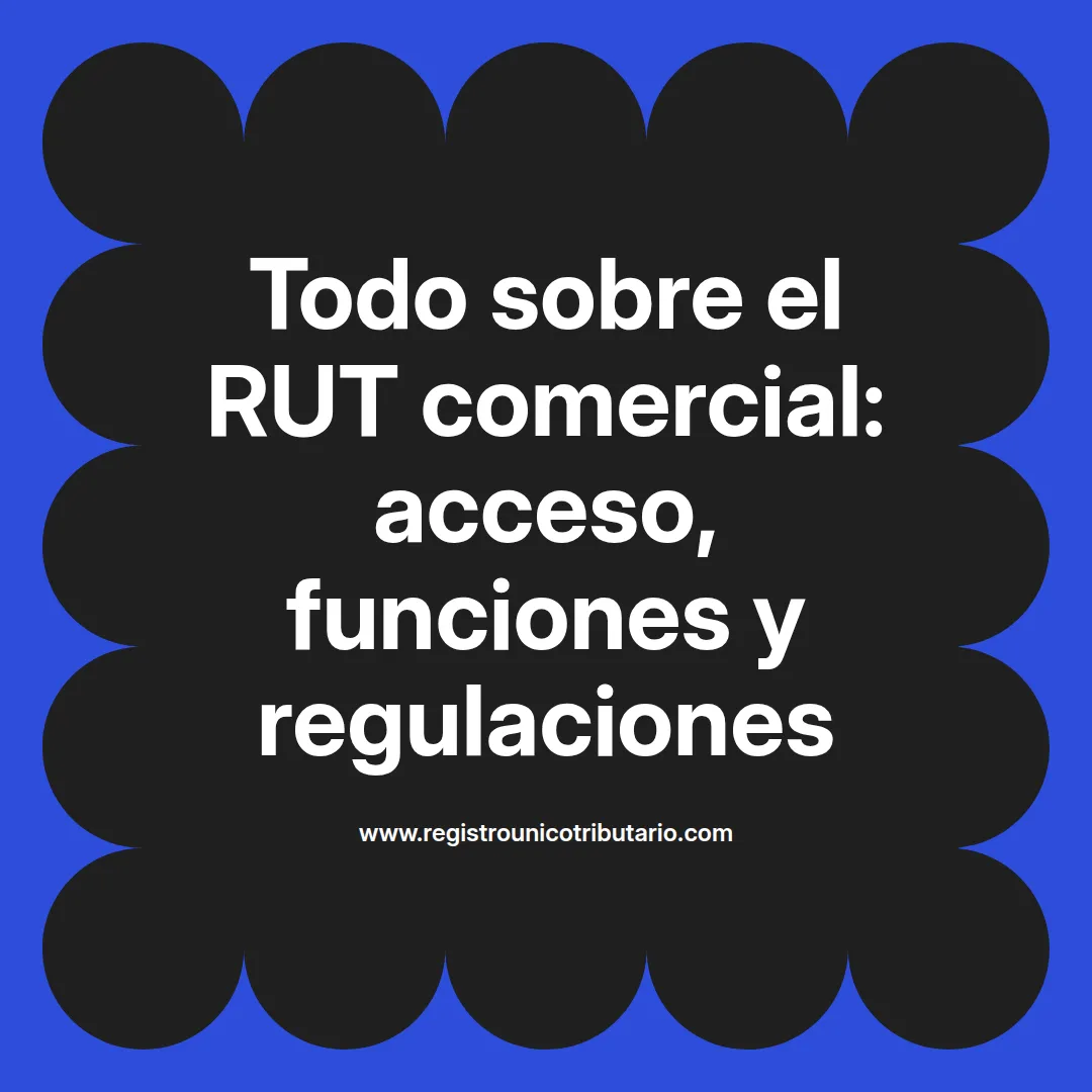 Imagen destacada sobre rut comercial y su relación con diferentes empresas y servicios en Chile