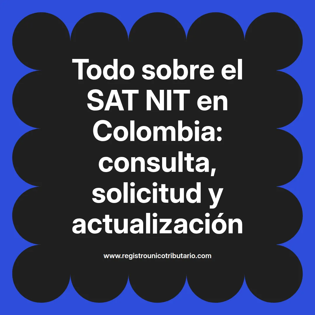 Imagen destacada sobre el proceso de consulta y actualización del sat nit en Colombia
