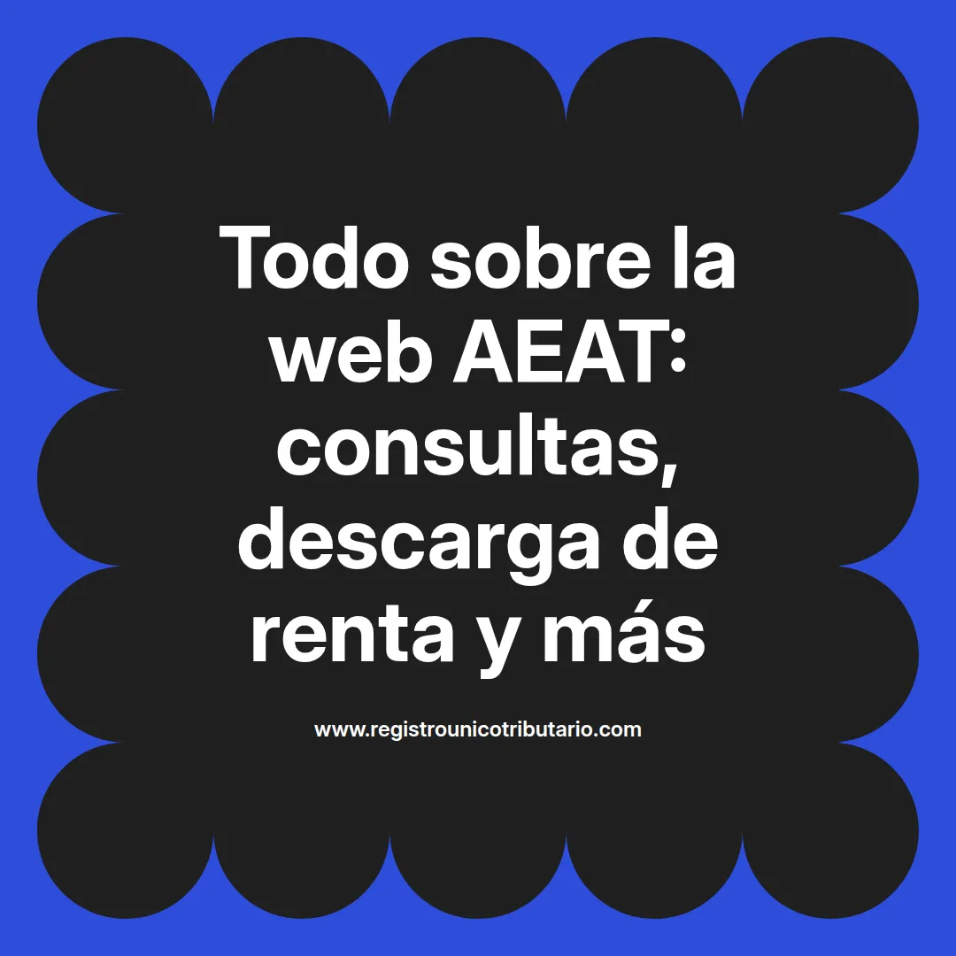 Imagen destacada de la web aeat con información sobre la renta y servicios disponibles
