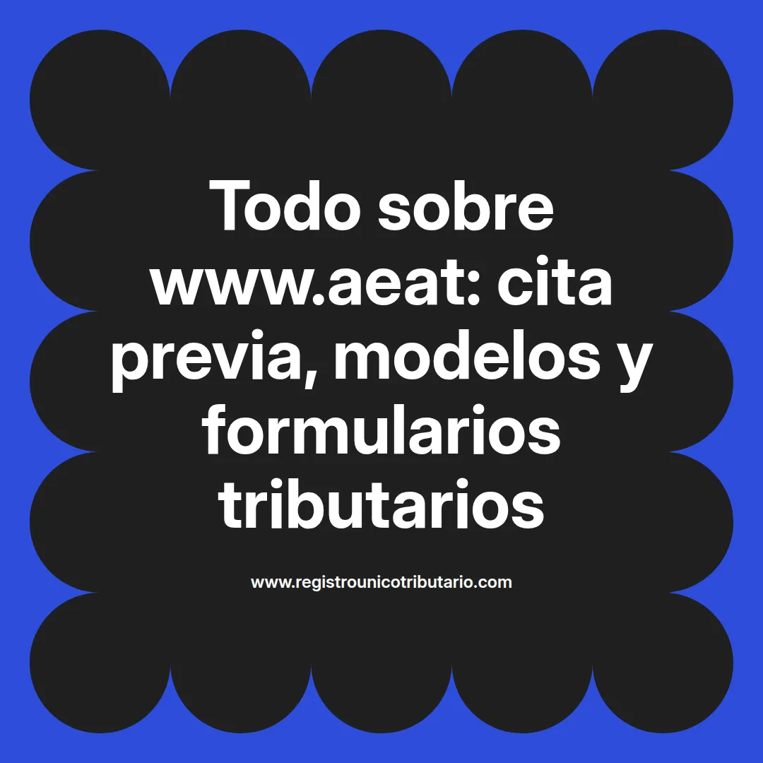 Imagen destacada sobre la Agencia Estatal de Administración Tributaria y sus formularios en www.aeat
