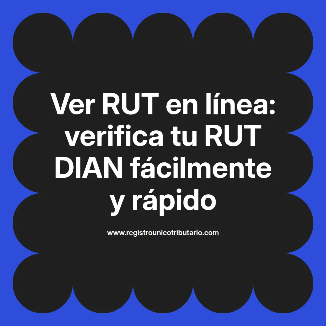 Imagen destacada sobre cómo ver rut dian y verificar rut online en línea